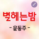 별헤는밤 윤동주
