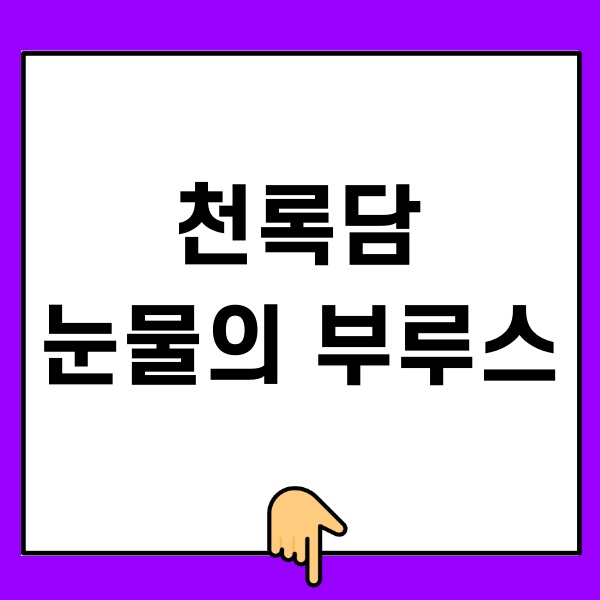 천록담-눈물의부루스