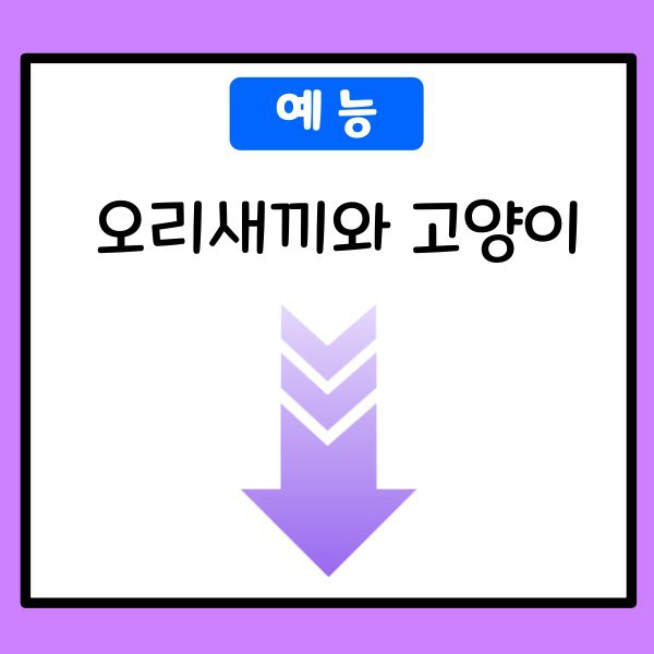 오리새끼와 고양이