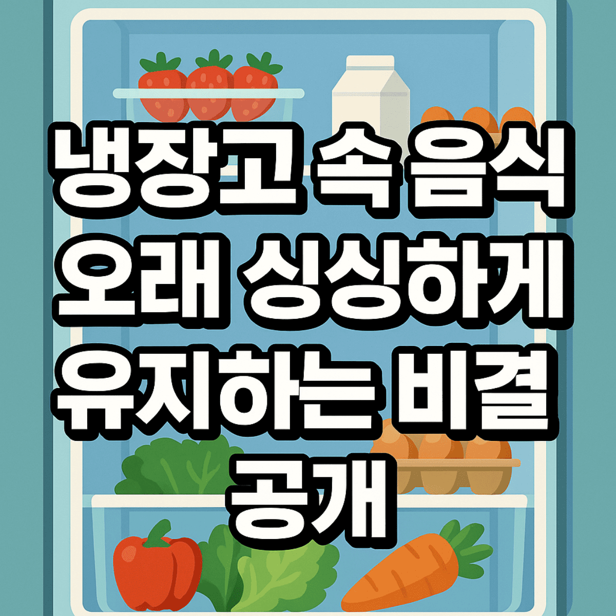 냉장고 속 음식, 오래 싱싱하게 유지하는 비결 공개