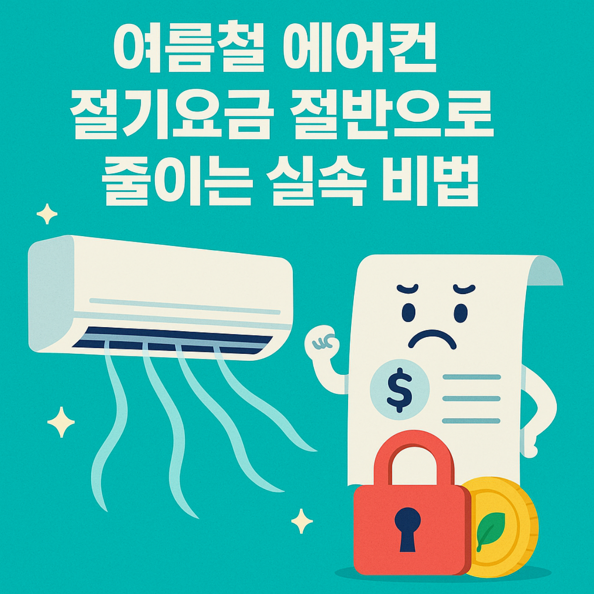 여름철 에어컨 전기요금 절반으로 줄이는 실속 비법