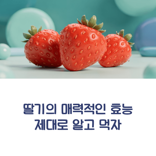 딸기의 효능 제대로 알고 먹자 딸기의 효능