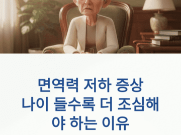 면역력 저하 증상