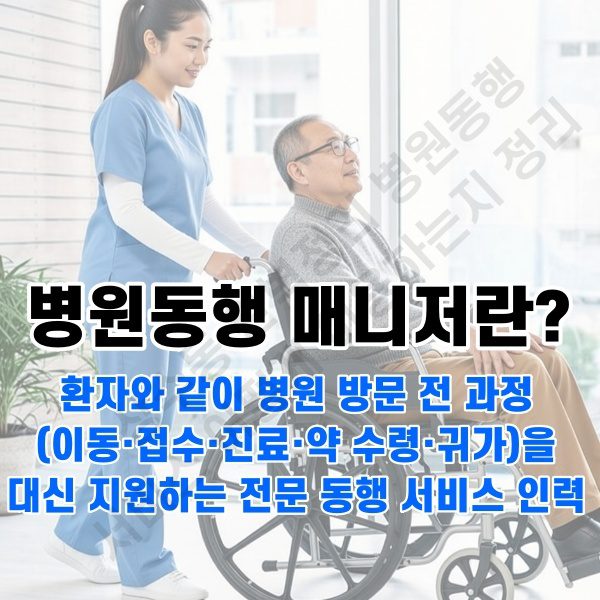 상수동 병원동행 서비스