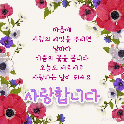기분좋은 아침입니다